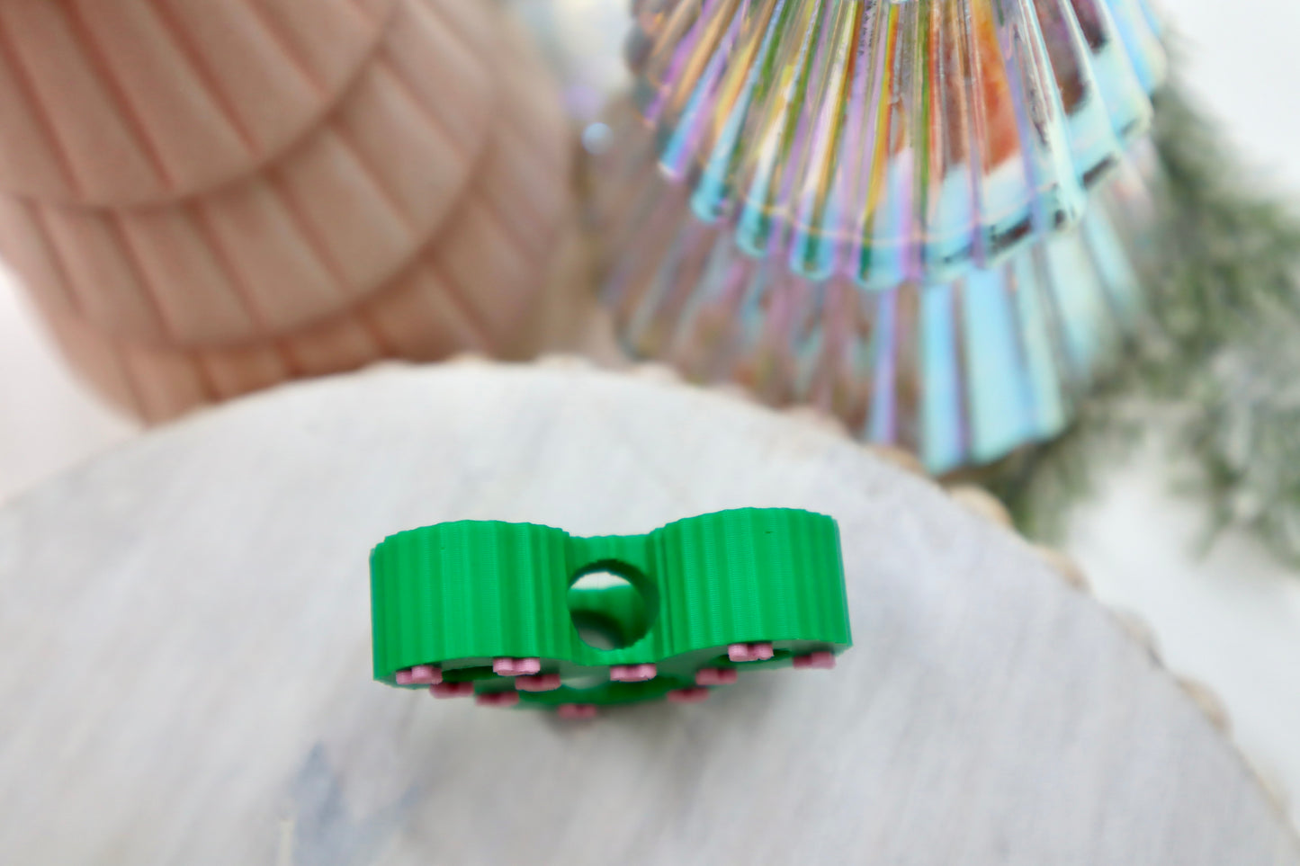 Green Mouse Straw Toppers