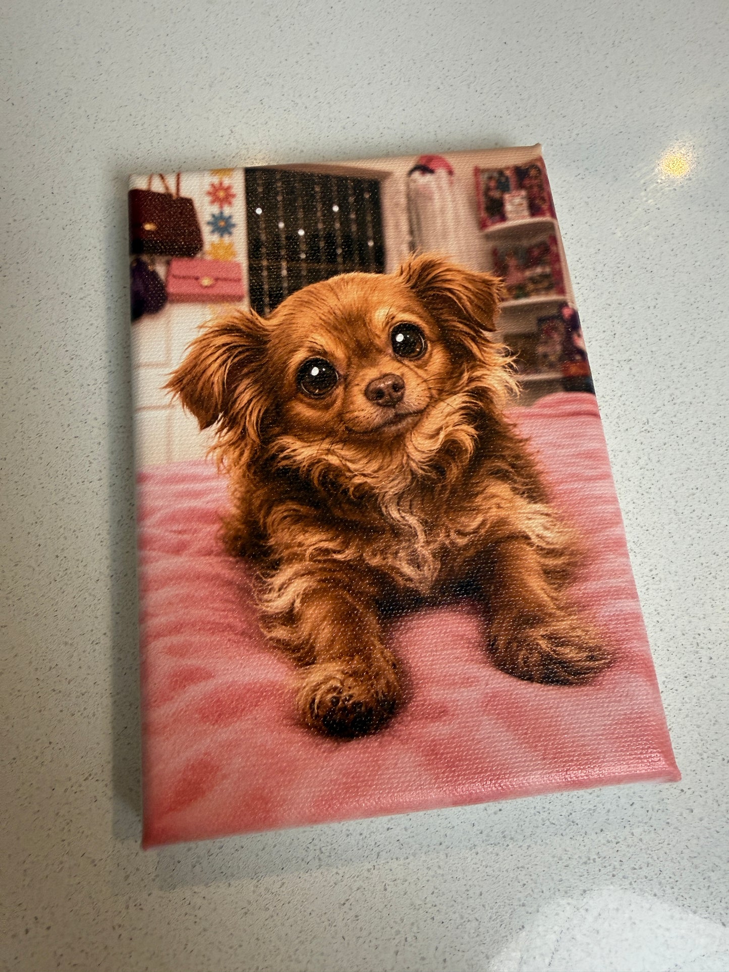 Custom 5x7 Photo Canvas Print | Personalized Pet Portrait, Family Photo, Couple Gift, Memorial Keepsake, UV Printed Canvas