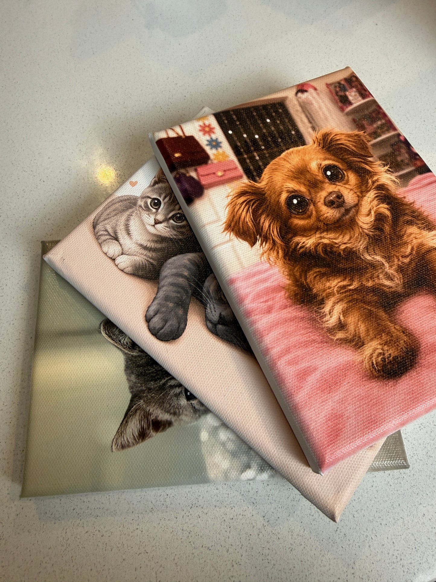 Custom 5x7 Photo Canvas Print | Personalized Pet Portrait, Family Photo, Couple Gift, Memorial Keepsake, UV Printed Canvas