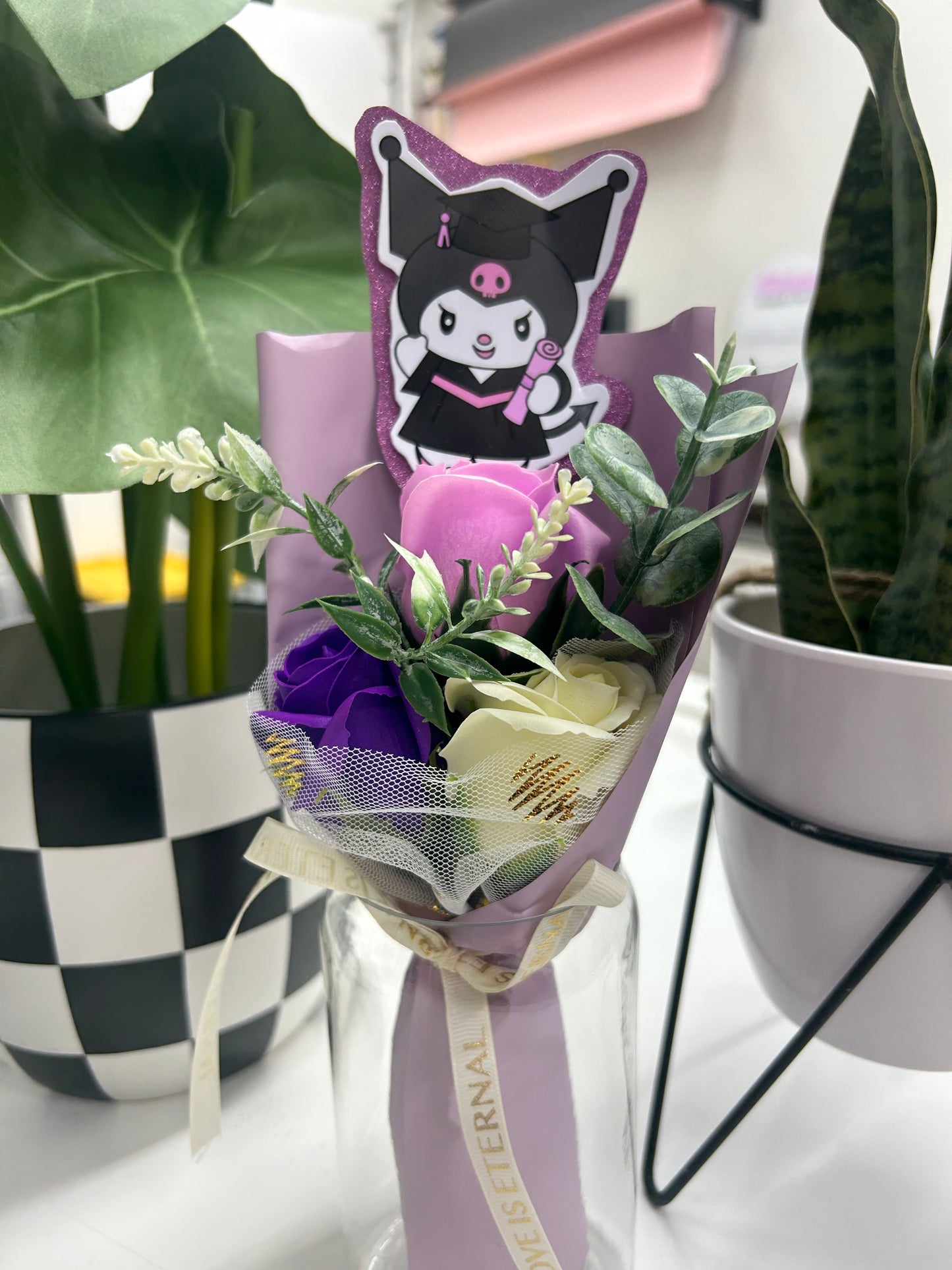 Graduation Bouquets - 1 Purple KM