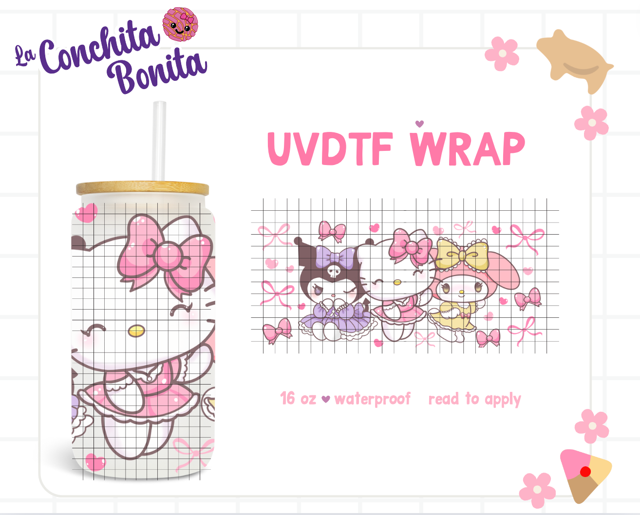 UVDTF Coquette Kawaii Friends