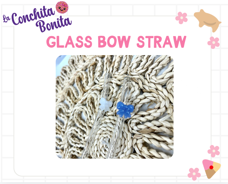 Glass Bow Straws