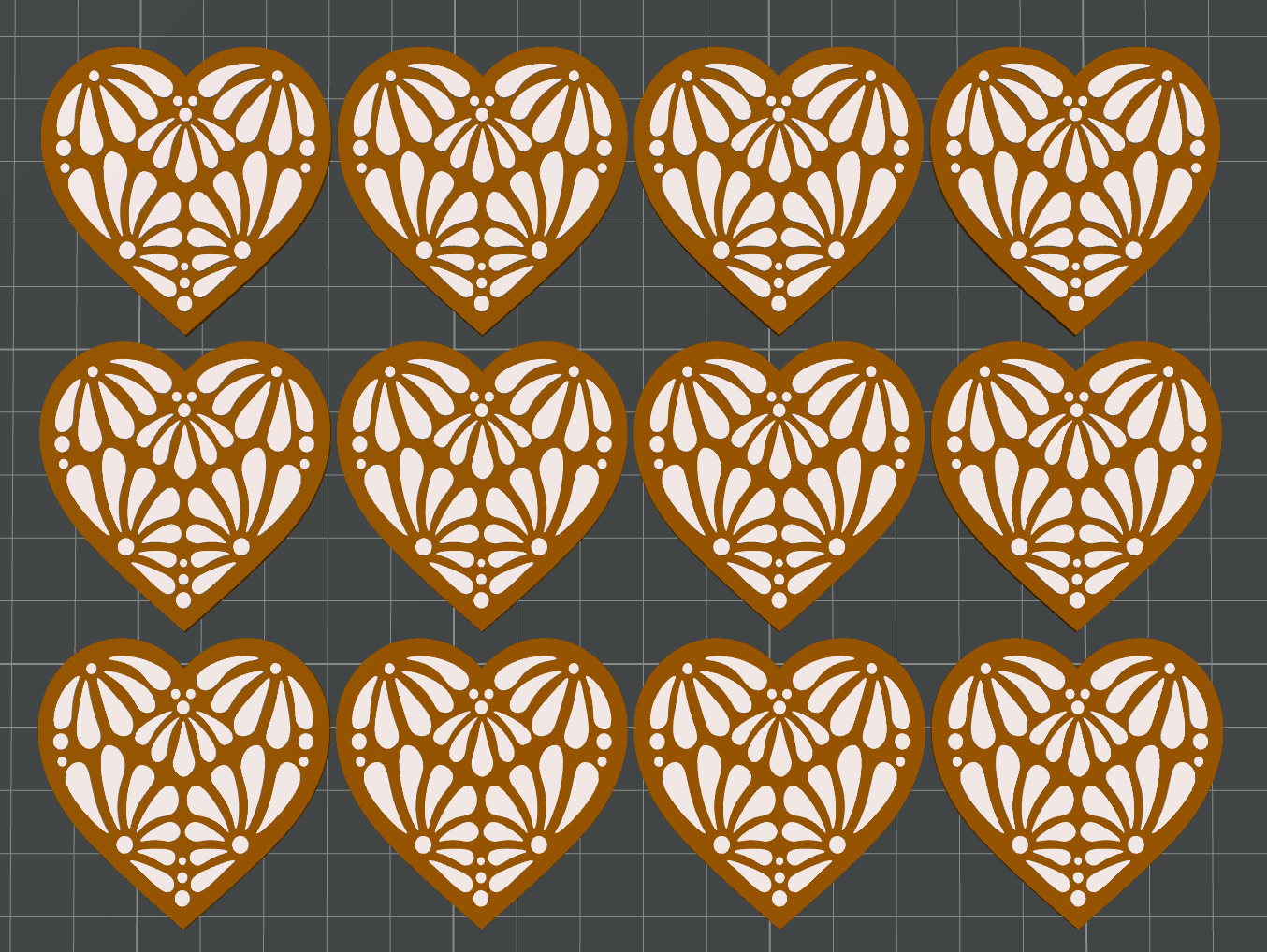 Talavera Heart Badge Reel STL