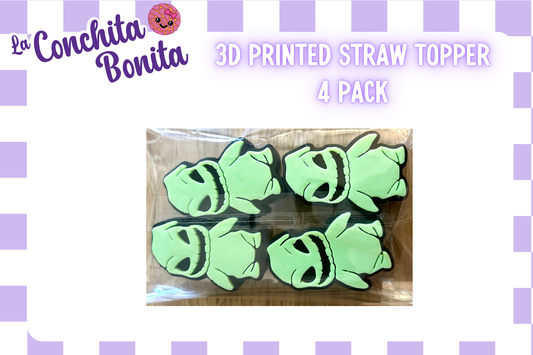 Green Oogie Straw Topper 4 Pack