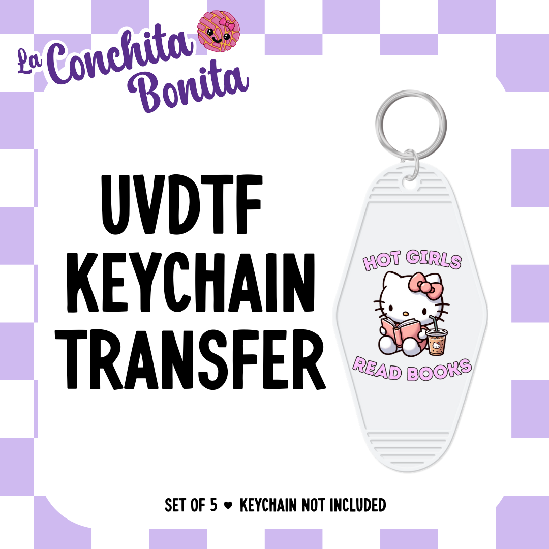 UVDTF Hot Girls Read Keychain (5 pack)