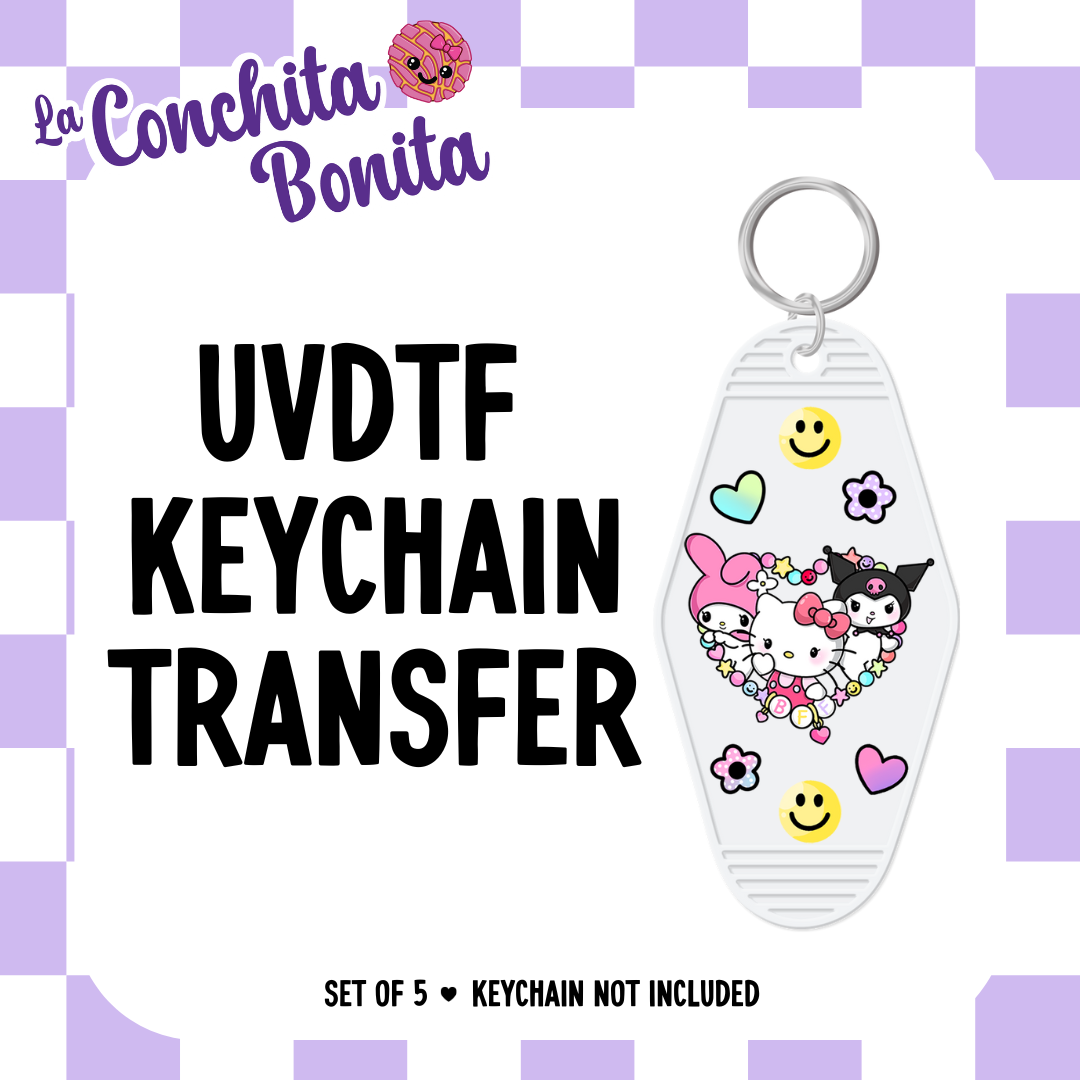 UVDTF Las Besties Keychain (5 pack)