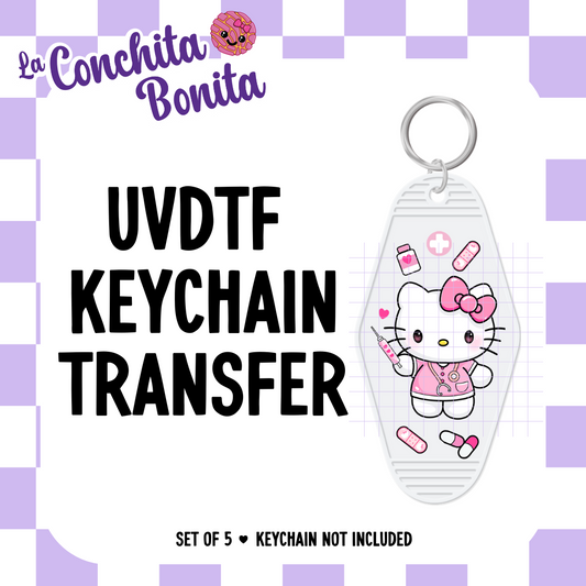 UVDTF Kitty Nurse Keychain (5 pack)