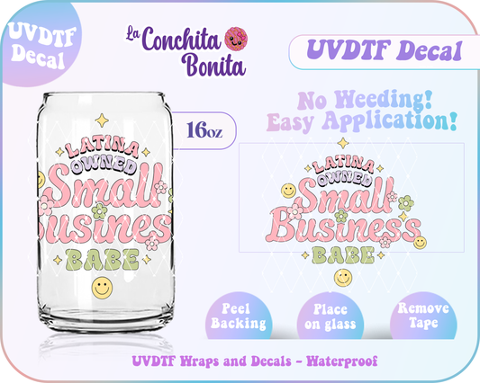 UVDTF Latina Owned Business Decal