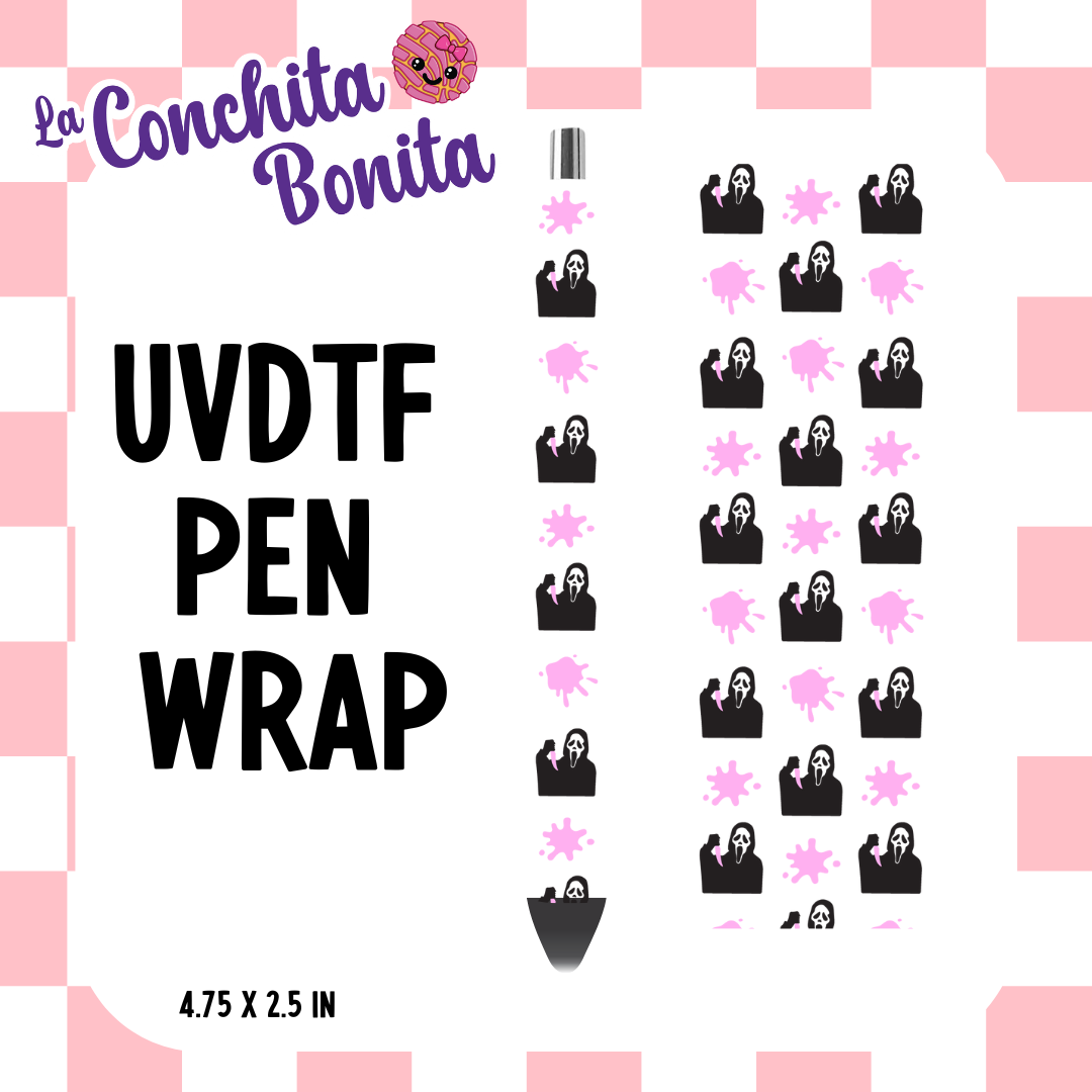 UVDTF Black and Pink GF Pen Wrap